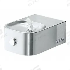 ELKAY Drinking Fountain: On-Wall, 6 1/2 in Ht, 18 3/4 in Dp, 12 1/8 in Overall Wd, ADA Compliant (MPN EDFP214C). Key specifications — Housing Color: Silver; Brand: ELKAY; Vandal Resistant: Not Vandal Resistant; Housing Material: Stainless Steel; Refrigeration: Non-Refrigerated.