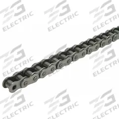 DAYTON Roller Chain: Single Strand, 40, 1/2 in Pitch, Stainless Steel, 10 ft Overall Lg, Riveted Pin (MPN 2YDZ5)