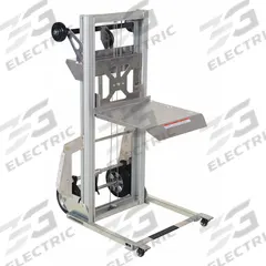 VESTIL Platform Lift Truck: 200 lb, 61 in, Aluminum, 14 in L x 17 in W Platform, Foot Pump, Cable (MPN PALL-200). Key specifications — attr1357334: VESTIL; attr1357306: (2) Axle-Mounted.