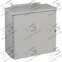 WIEGMANN Enclosure: Steel, 20 in x 20 in x 8 in, 3R, Solid Cover, Hinged, Painted (MPN RHC202008). Key specifications — Brand: WIEGMANN; Closure Method: 1/4-Turn Latch; Knockouts: Not Included.