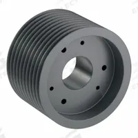 APPROVED VENDOR V-Belt Pulley: 5V1090, 10 Groove, 10.9 in OD, Bushed Bore, F, Quick Detachable (MPN 105V1090F). Key specifications — Pulley Industry Number: 5V1090; Pitch Diameter: 10.9 in (5V); For Belt Section (broad, with similar types): 5V or 5VX.