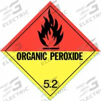 STRANCO INC DOT Container Placard: Organic Peroxide 5.2, 10 3/4 in x 10 3/4 in, Placard, 10 PK (MPN DOTP-0046-V10). Key specifications — Brand: STRANCO INC; Message: Organic Peroxide 5.2.