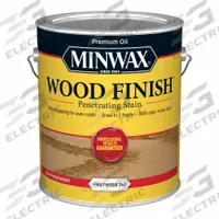 MINWAX Wood Stain: Wood Stain, Interior, Oil, 1 gal Container Size, Wood, Fruitwood, Minwax (MPN 710800000). Key specifications — Brand: MINWAX; Transparency: Semi-Transparent; Use Location: Interior; Sub-Brand: Minwax; Color: Fruitwood.