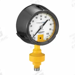 ASHCROFT Gauge/seal assembly: 0 psi to 30 psi, 30 psi Primary Scale Pressure Measurement - Max, psi (MPN 45ALD1P1PP04H30#). Key specifications — Accuracy: ±1.00%; Brand: ASHCROFT; Case Material: Phenolic; Mounting Type: Stem-Mount; Sensor Material: Monel; Socket Material: Monel; Case Liquid: Halocarbon.