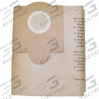 FEIN Vacuum Bag: Fein, Dry, Paper, 1-Ply, Std, 913038K01. Key specifications — Compatible Vacuum Brand: Fein; Bag Pickup Type: Dry; Bag Material: Paper; Ply Count: 1-Ply; Brand: FEIN; Manufacturer Part Number: 913038K01.