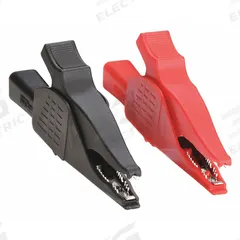 APPROVED VENDOR Test Clip: CAT III 1000V/CAT IV 600V, Test Clip, 4 1/4 in Lg, Iron, Black/Red (MPN 4WRC3). Key specifications — Color: Black/Red; Brand: APPROVED VENDOR.