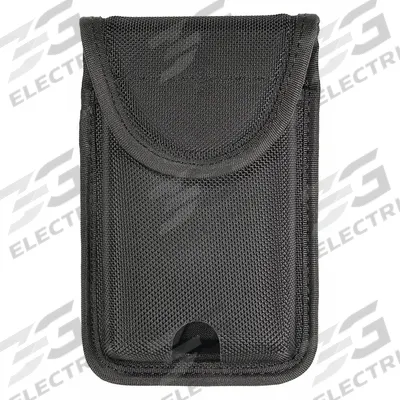 HEROS PRIDE Phone/Radio Pouch: Black, Nylon, 6 in x 4 in - Duty Equipment Pouches