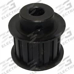 APPROVED VENDOR Timing Pulley: Trapezoidal, Fixed, For L Timing Belt Section, For 1 in Belt Wd (MPN 14LF100X3/8). Key specifications — Brand: APPROVED VENDOR; Tooth Profile: Trapezoidal; Finish: Black Oxide.