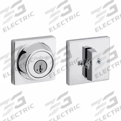 KWIKSET Single Cylinder Deadbolt: Cylindrical, 1 3/4 in Door Thick - Max - Standard Cylindrical Deadbolts