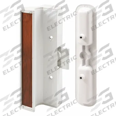 PRIME-LINE Sliding Door Lock: 2 1/8 in Lg, 2 1/8 in Wd - Recessed Handles for Sliding Doors