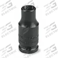 PROTO Impact Socket: 1/4 in Drive Size, Torx, E6 Socket Size, External Torx, Std, Black Oxide (MPN J6906TX). Key specifications — attr1214246: PROTO; attr1214260: Black Oxide.