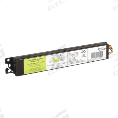 APPROVED VENDOR Fluorescent Ballast: 120 to 277V AC, 1/2 Lamps Supported - Programmed Rapid Start Electronic Fluorescent Ballasts
