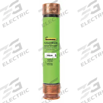 BUSSMANN Fuse: Class RK5, FRS-R Series, Time-Delay, 17.5 A, 600 V AC, 300 V DC - Time-Delay Cylindrical Fuses