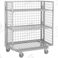 APPROVED VENDOR Stock Cart: 1,000 lb, Overall Dim. 28 in L x 48 in W x 60 in H, Fixed, 3 Shelves (MPN NT-48). Key specifications — Caster/Wheel Configuration: (1) Swivel with Brake; Color: Gray; Shelf Adjustability: Fixed; Brand: APPROVED VENDOR.