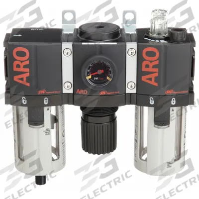 ARO Filter/Regulator/Lubricator: 1/4 in NPT, 61 cfm, 150 psi Max Op Pressure - ARO Filter, Regulator & Lubricators (FRLs)