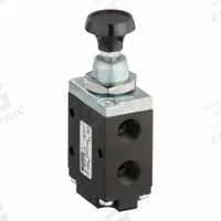 PARKER Manual Air Control Valve: DirectAir 4, Three-Way / Two-Position, Button, 1/4 in Female NPT (MPN 524431000). Key specifications — attr1084737: Aluminum; attr1084764: Manual Air Control Valve; attr1084778: Spool; attr1084767: DirectAir 4; attr1084731: 524431000; attr1084739: PARKER; attr1084765: Manual Return; attr1084768: DirectAir 4.