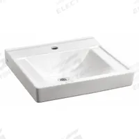 AMERICAN STANDARD Bathroom Sink: Decorum®, White, Vitreous China, 18 1/4 in Overall Lg, Single Hole (MPN 9024901EC.020). Key specifications — Series: Decorum®; Includes: Wall Hanger; Color: White; Brand: AMERICAN STANDARD; Sink Type: Bathroom; Material: Vitreous China; Sink Material: Ceramic.
