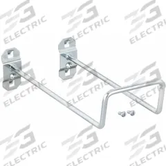 APPROVED VENDOR Double Closed Pegboard Hook: 8 1/2 in x 4 in, Screw-In, Surface, Silver (MPN 6YE24). Key specifications — Mounting Type: Surface; Finish: Zinc-Plated; Color: Silver; Accessory Type: 80-Degree Closed Hook; Locking System: Screw-In; Brand: APPROVED VENDOR.