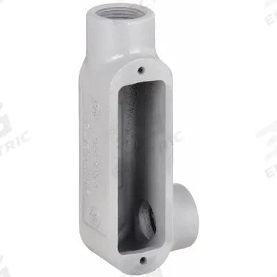 HUBBELL KILLARK Conduit Outlet Body: Iron, 1 in Trade Size, LR Body, 12.2 cu in Body Capacity - LR - 90° Elbow Type
