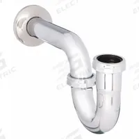APPROVED VENDOR Trap: Brass, Chrome-Plated, Silver, 1 1/4 in Nominal Pipe Size, 11 1/2 in Overall Lg (MPN 1PNK9). Key specifications — Finish: Chrome-Plated; Includes: Slip Nut and Washer; Includes Cleanout: No; Brand: APPROVED VENDOR.