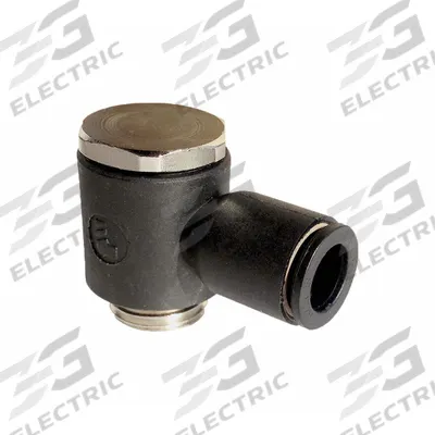 LEGRIS Push-Fit Adapter Fitting: 1/8 in Pipe x 4 mm OD Size, BSPP x Push-to-Connect - Nylon & Nickel-Plated Brass Tube Fittings