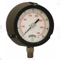 WINTERS Process Pressure Gauge: 0 psi to 400 psi, White, 4 1/2 in Dial, 1/2 in NPT Male, Bottom, PPC (MPN PPC5068G-SG45). Key specifications — Brand: WINTERS; Pointer Color: Black; Accuracy: ±0.5%; Dial Color: White; Gauge Wetted Parts: Stainless Steel; Case Material: Phenolic; Vibration Resistance Properties: Liquid-Filled; Pressure Range: 0 psi to 400 psi.