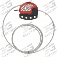 MASTER LOCK Cable Lockout: Squeeze Handle, Includes Cable, Steel, 15 ft Cable Lg, Red (MPN S806CBL15). Key specifications — Body Material: Thermoplastic; Resistance Properties: Chemical Resistant; Includes Cable: Yes; Cable Color: Clear; Cable Material: Steel; Cable Material Finish: Plastic; Brand: MASTER LOCK; Includes Cable_Table: Cable Included.