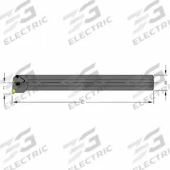 ULTRA-DEX USA Indexable Grooving and Parting Toolholder: S08M NEL2 (MPN 957-000-272). Key specifications — attr257292: S08M NEL2.