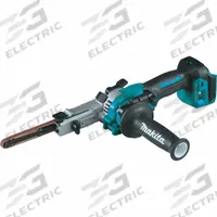 MAKITA Cordless Band File: LXT®, Bare Tool, 3/8 in Belt Wd, 21 in Belt Lg, 160° Rotation, 5,600 SFPM (MPN XSB01Z). Key specifications — attr663644: Band File; attr663651: Cordless; attr663658: Bare Tool; attr663657: LXT®; attr663654: Bare Tool; attr663663: MAKITA.