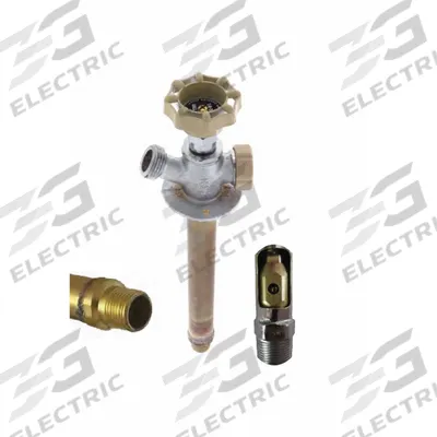 QUARTER BALL Ball Valve Sillcock: Quarter-Turn, Brass, Nickel, Plastic - Sillcocks