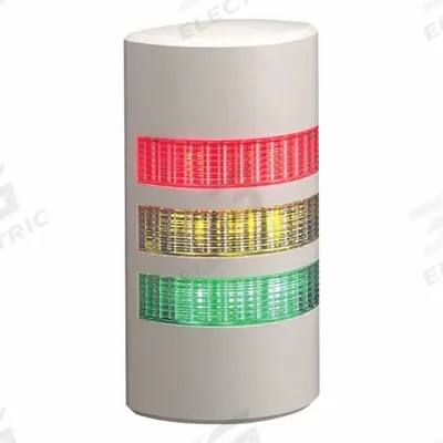 PATLITE Signal Tower: 3 Tier, Sounder Tier Included, IP65, Amber/Green/Red - Three-Tier Tower Light Assemblies