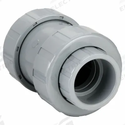 HAYWARD Check Valve: Ball, Inline Valve Body, CPVC, 3 in Pipe Size, Socket x Socket - CPVC Ball Check Valves