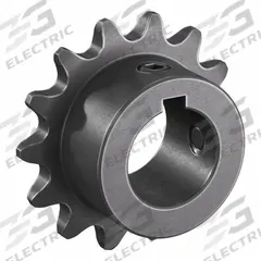 TSUBAKI Single Strand Sprocket: 35, For 3/8 in Chain Pitch, 3/4 in Bore Dia, 14 Teeth, Steel (MPN 35B14F-3/4). Key specifications — Brand: TSUBAKI.