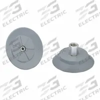 SCHMALZ Vacuum Pad Assembly: 1/4 in NPT, 108 mm Pad Dia, NBR, 55 A, Gray, 40 mm Pad Ht (MPN 10.01.01.15165). Key specifications — attr1019168: 55 A; attr1019165: 10.01.01.15165; attr1019167: SCHMALZ; attr1019180: Gray.