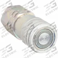 HANSEN Hydraulic Quick Connect Hose Coupling: 1/2 in, Steel, 55 lpm Max. Flow Rate, Push-to-Connect (MPN 12FFS106UN). Key specifications — Coupling Locking Type: Push-to-Connect; Body Material: Steel; Thread Size: 1-1/16"-12; Brand: HANSEN.