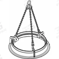 CALDWELL Manhole Sleeve Lifter: Manhole Sleeve Lifter, 1,500 lb Working Load Limit, 3 Legs (MPN MCL - 3/4). Key specifications — Brand: CALDWELL.