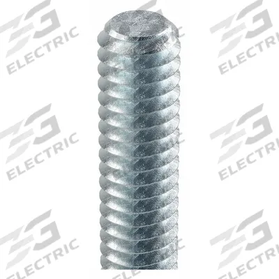 APPROVED VENDOR Fully Threaded Rod: M6x1.00 Thread Size, Steel, Class 4.8, Zinc-Plated - Left-Hand Fully-Threaded Rods & Studs