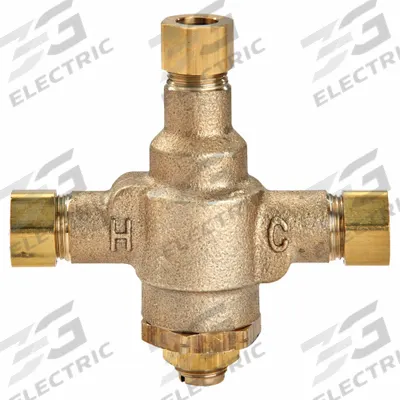 POWERS Mixing Valve: 3/8 in Inlet Connection Size, 3/8 in Outlet Connection Size - Point-of-Source Mixing Valves