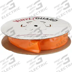VINYLGUARD Heat Shrink Tubing: 0.75 in I.D. Before Shrinking, 0.38 in I.D. After Shrinking, Orange (MPN 30-VG-0750O-G3). Key specifications — Color: Orange; Brand: VINYLGUARD.