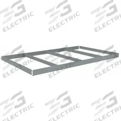 TENNSCO Shelf: 96 in x 42 in, 1,600 lb Load Capacity, Gray, Shelf (MPN ZLCS-9642). Key specifications — Includes: (4) Beams; Shelf Configuration: Single Straight; Color: Gray; Frame Material: Steel; Brand: TENNSCO; Frame Finish: Zinc Plated; Product Type: Shelf.