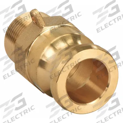 DIXON VALVE & COUPLING Cam and Groove Adapter: 4 in Coupling Size, 4 in Hose Fitting Size, 4 in -8 Thread Size - Type F Forged Brass Cam & Groove Fittings