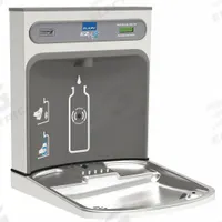 ELKAY Bottle Filler Retrofit Kit: Sensor, 18 7/8 in Ht, 3 5/8 in Wd, Stainless Steel, Silver (MPN EZWSRK). Key specifications — Compatible Product Type: Elkay EZ; Brand: ELKAY; Includes: Basin With Drain Assembly.