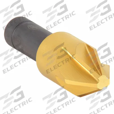 KEO Countersink: 60°, 6 Flute, 3/4 in Body Dia - Smooth-Finish Six-Flute Countersinks