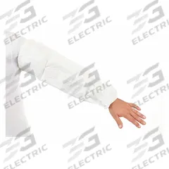 INTERNATIONAL ENVIROGUARD Protective Sleeves: ISO 5, 100 Federal 209E Clean Room Class, 200 PK (MPN CE11065CIS). Key specifications — Color: White; Material: GammaGuard® CE; Seam Style: Serged; Brand: INTERNATIONAL ENVIROGUARD.
