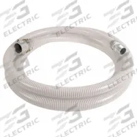 Suction and Discharge Hose: 1 1/2 in Hose Inside Dia., 90 psi, Clear/White, 10 ft Hose Lg (MPN SPT150-10CN). Key specifications — Temp. Range: -10° to 130°F; Hose Color: Clear; Brand: APPROVED VENDOR.