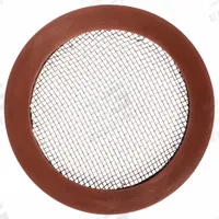 Cam and Groove Gasket: 1 1/2 in For Coupling Size, Brown, 2 3/16 in Outside Dia, Flat with Screen (MPN ZUSA-CAM-V100S-1-1/2). Key specifications — Color: Brown; Color Code Stripe: None; Metal Detectable: No; Durometer: 60A; Gasket Material: FKM; Brand: USA INDUSTRIALS.