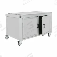 Tube Framing System Profiles: Silver, 36 3/4 in H x 31 1/2 in W x 63 in D, 930 lb Load Capacity (MPN Q-101713). Key specifications — Mobility: Mobile; Brand: 80/20; Color: Silver; Manufacturer Part Number: Q-101713.