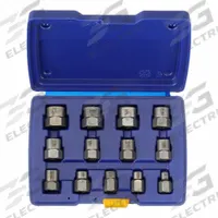 IRWIN Screw Extractor Set: 3/8 in Drive Size, 1/4 in to 3/4 in Socket Size Range, 13 Pieces, IRWIN (MPN 54113). Key specifications — attr1204606: 1/4 in to 3/4 in; attr1204611: None; attr1204615: IRWIN; attr1204627: (13) Bolt Extractors; attr1206523: Deep Sockets Not Included; attr1206524: Locking Not Included; attr1206525: Non-Marring Not Included; attr1206527: Torx Sockets Not Included.