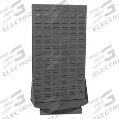 AKRO-MILS Louvered Bench Rack: 32 in x 16 in x 18 in, 2 Sides, 0 Bins, Gray (MPN 98318GY). Key specifications — attr38851: Gray; attr38864: Powder Coated; attr38845: AKRO-MILS.