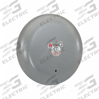 FEDERAL SIGNAL Gong Bell: Bell Sound, Indoor/Outdoor, A10 - Bell Alarms